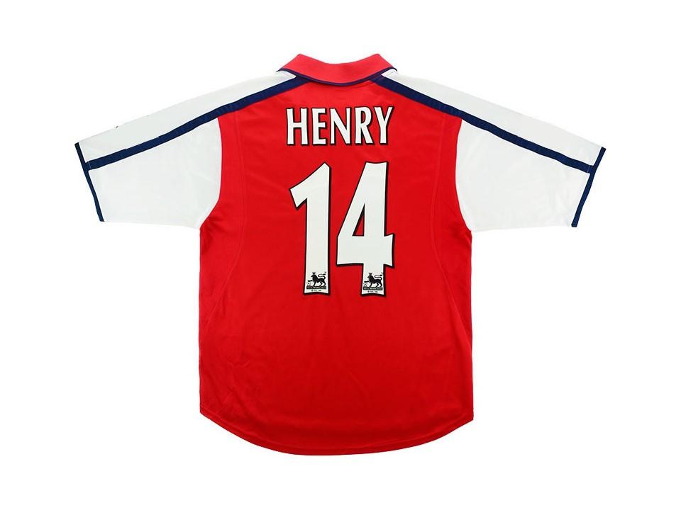 Arsenal 2000 Henry 14 Home Football Shirt Soccer Jersey