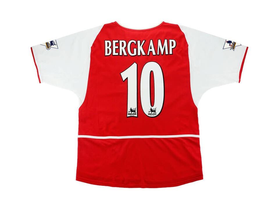 Arsenal 2002 2003 2004 Bergkamp 10 Home Football Shirt Soccer Jersey
