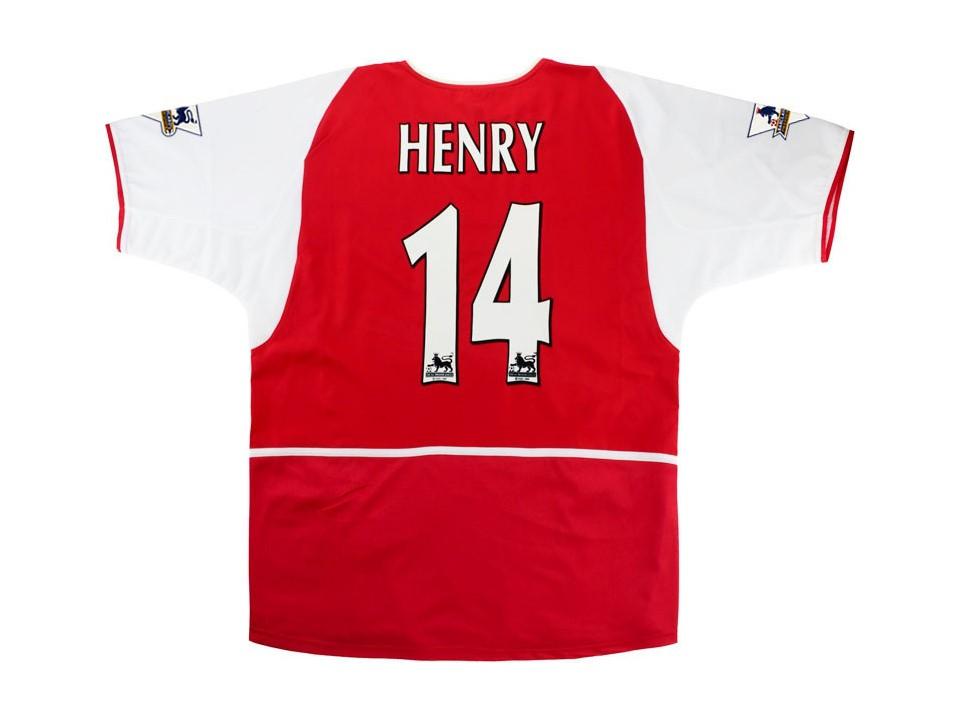 Arsenal 2002 2004 Henry 14 Epl Home Football Shirt Soccer Jersey