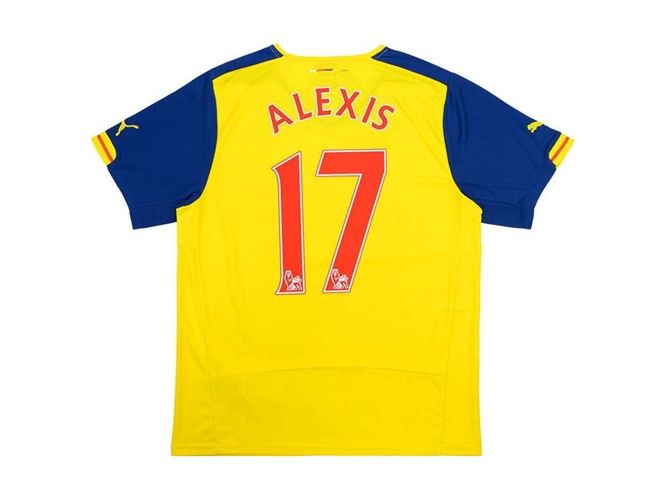 Arsenal 2014 2015 Alexis 17 Away Jersey