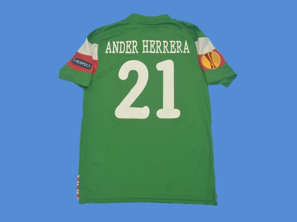 Athletic Bilbao Ander Herrera 21 Uefa Final 2011 2012 Away Jersey
