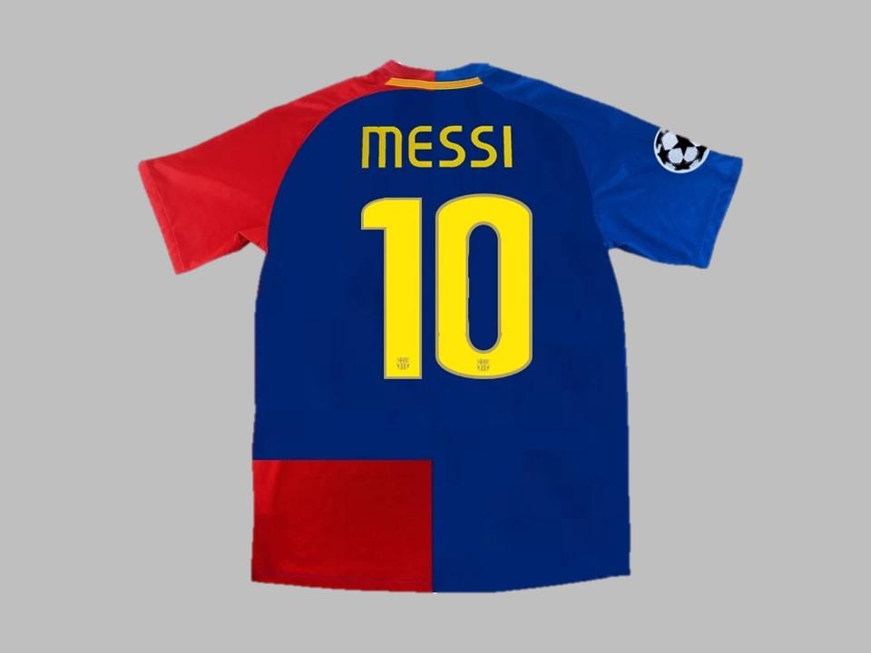 Barcelona 2008 2009 Messi 10 Ucl Final Home Shirt