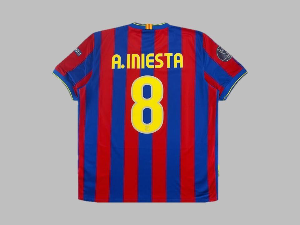 Barcelona 2009 2010 A. Iniesta 8 Home Shirt