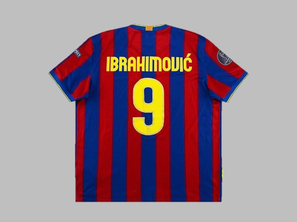 Barcelona 2009 2010 Ibrahimovic 9 Home Shirt