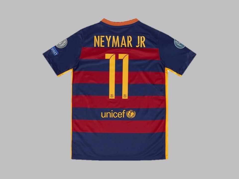 Barcelona 2015 2016 Neymar Jr 11 Home Shirt