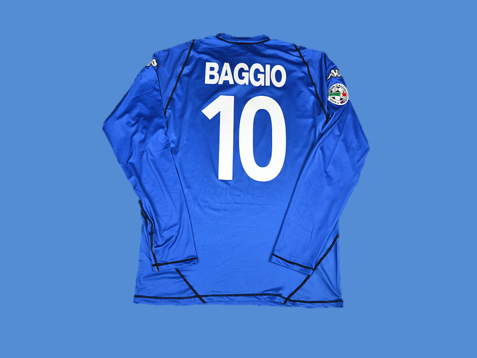 Brescia 2003 2004 Baggio 10 Away Blue  Jersey