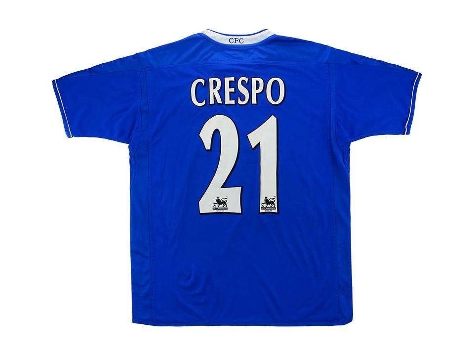 Chelsea 2003 2005 Crespo 21 Home Football Shirt Soccer Jersey