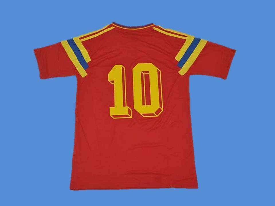 Colombia 1990 Number 10 World Cup Home Jersey