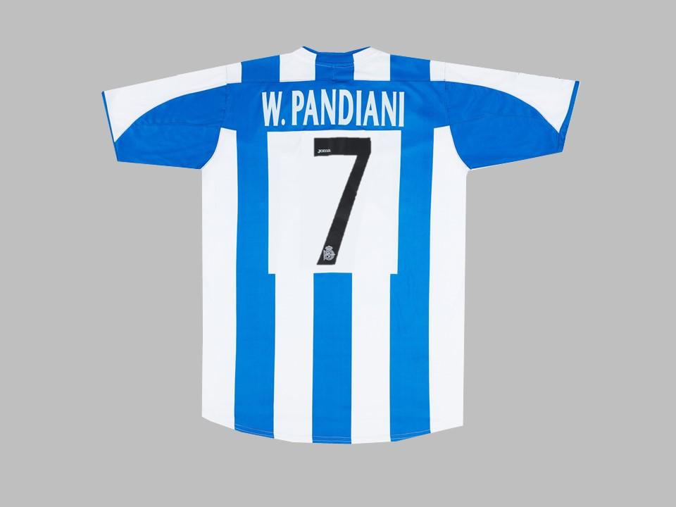 Deportivo 2003 2004 Pandiani 7 Home Shirt