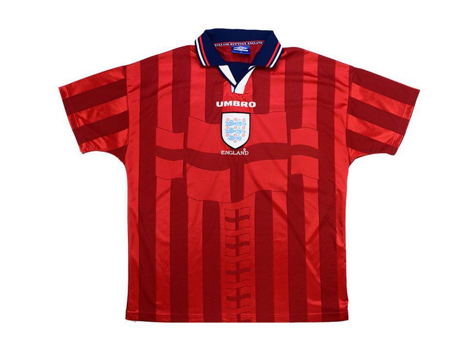 England 1998 Away Football Shirt Soccer Jersey