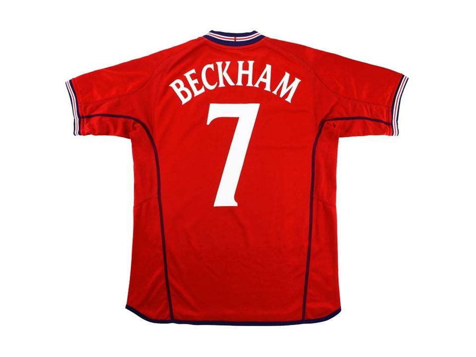 England 2002 Beckham 7 Home Jersey