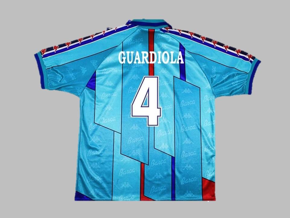 Fc Barcelona 1996 1997 Guardiola 4 Away Shirt