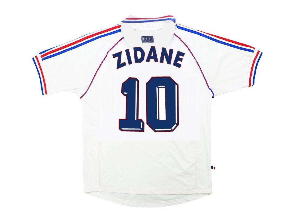 France 1998 World Cup Zidane 10 Away Jersey