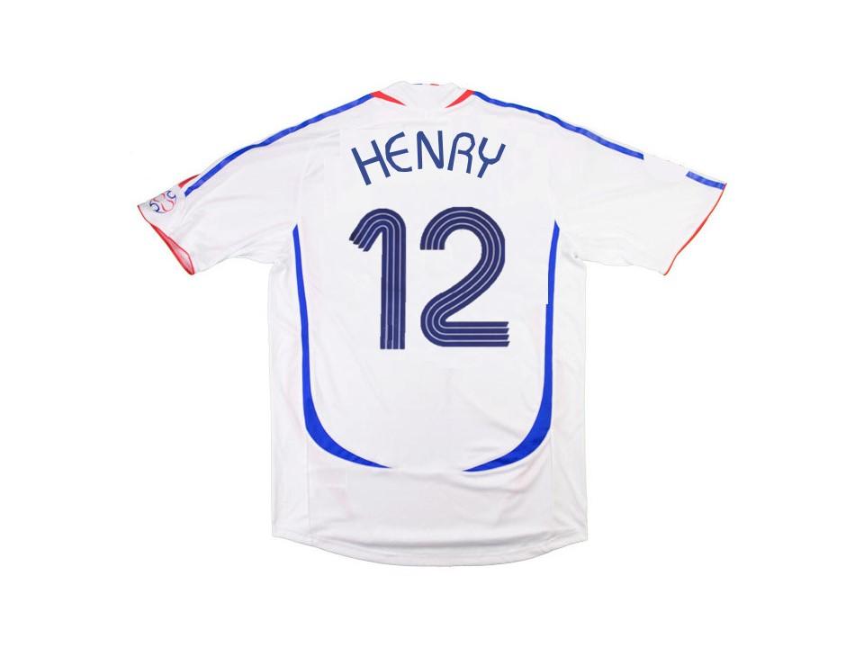 France 2006 World Cup Henry 12 Away Jersey