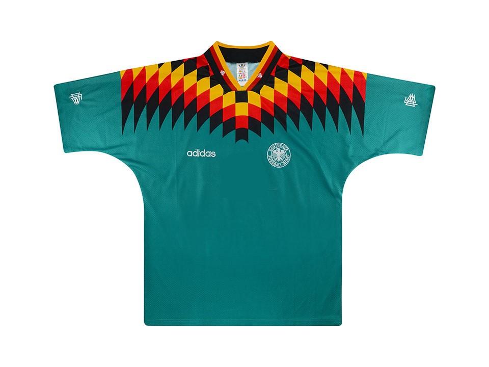 Germany 1994 World Cup Away Green Football Shirt Soccer Jersey