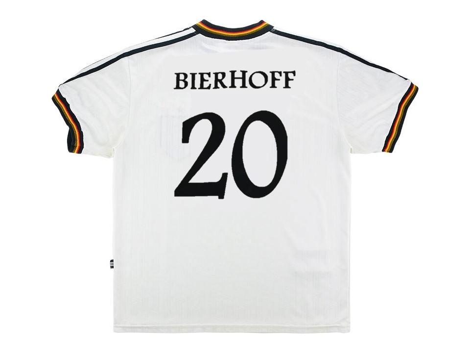 Germany 1996 Bierhoff 20 Home Football Shirt Soccer Jersey