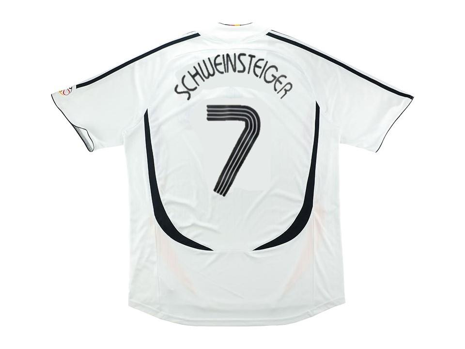 Germany 2006 Schweinsteiger 7 World Cup Home Football Shirt Soccer Jersey