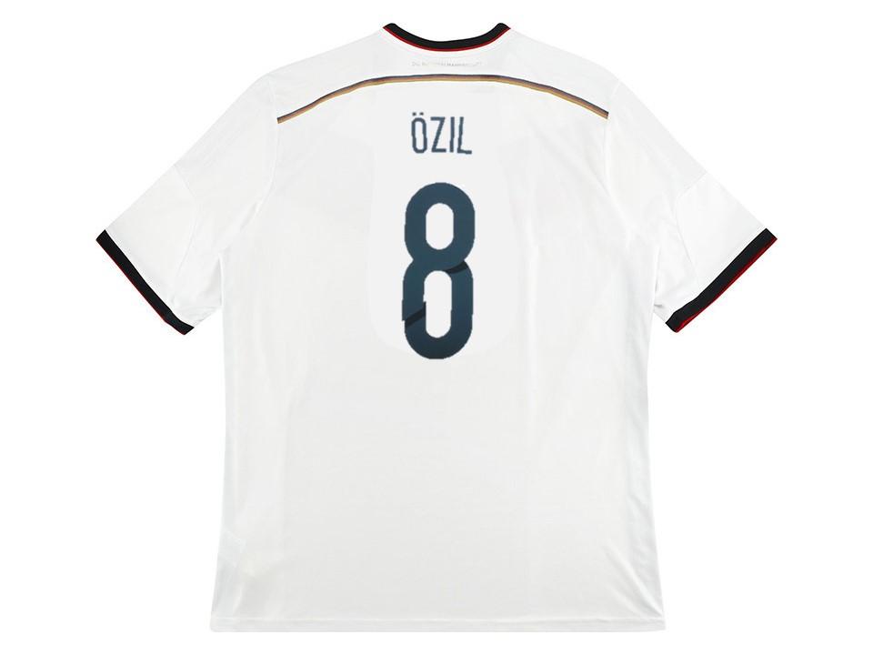 Germany 2014 Ozil 8 World Cup Home Football Shirt Soccer Jersey