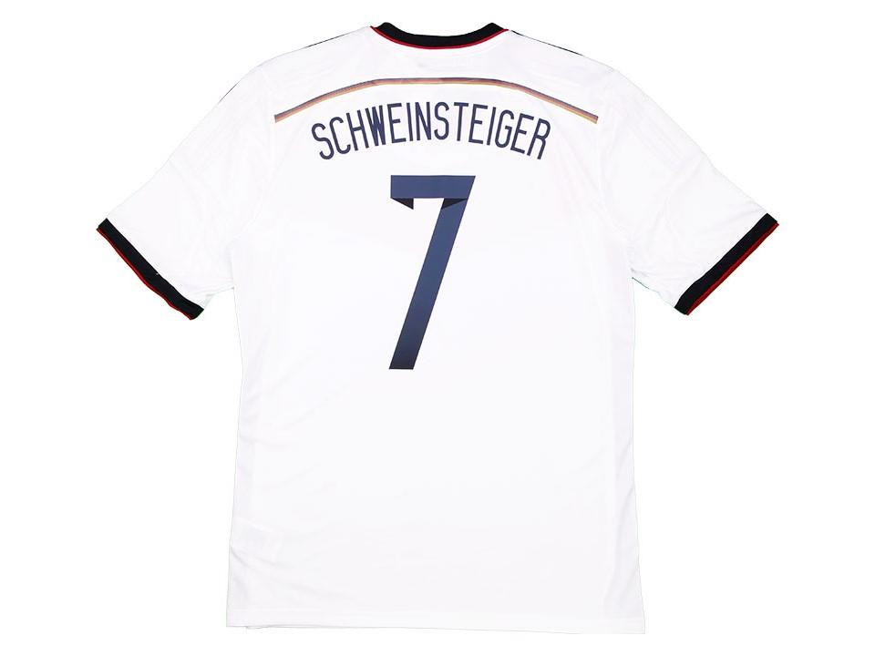 Germany 2014 Schweinsteiger 7 World Cup Home Football Shirt Soccer Jersey