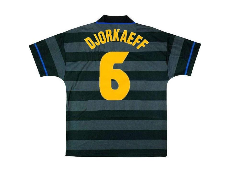Inter Milan 1997 1998 Djorkaeff 6 Home Football Shirt Soccer Jersey