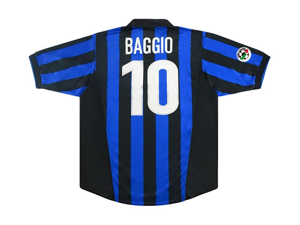 Inter Milan 1998 1999 Baggio 10 Home Football Shirt Soccer Jersey