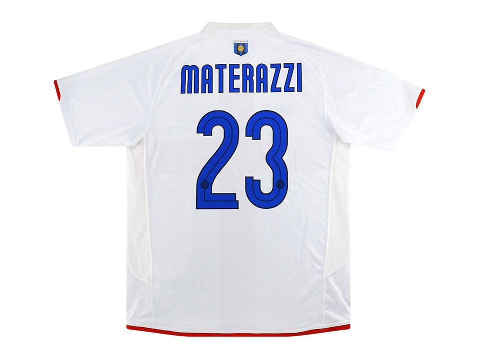 Inter Milan 2007 2008 Materazzi 23 100 Years Football Shirt Soccer Jersey
