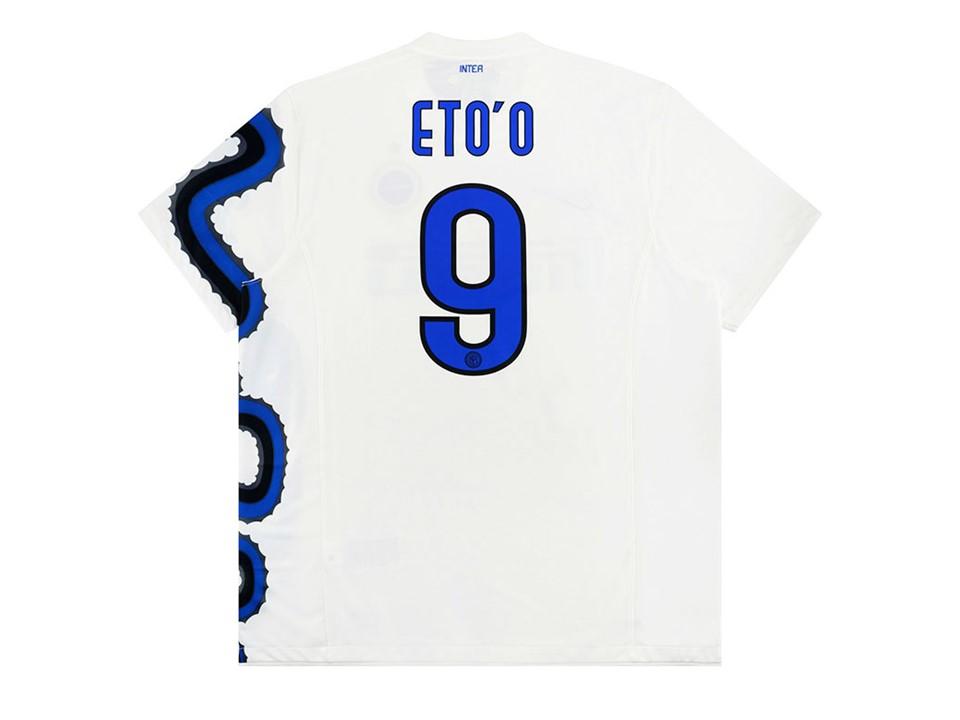 Inter Milan 2010 Away Etoo 9 With Badges Football Shirt Jersey