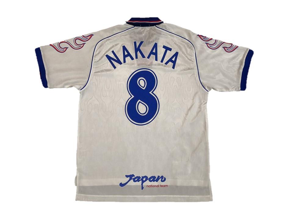 Japan 1998 Nakata 8 World Cup Away Football Shirt Soccer Jersey