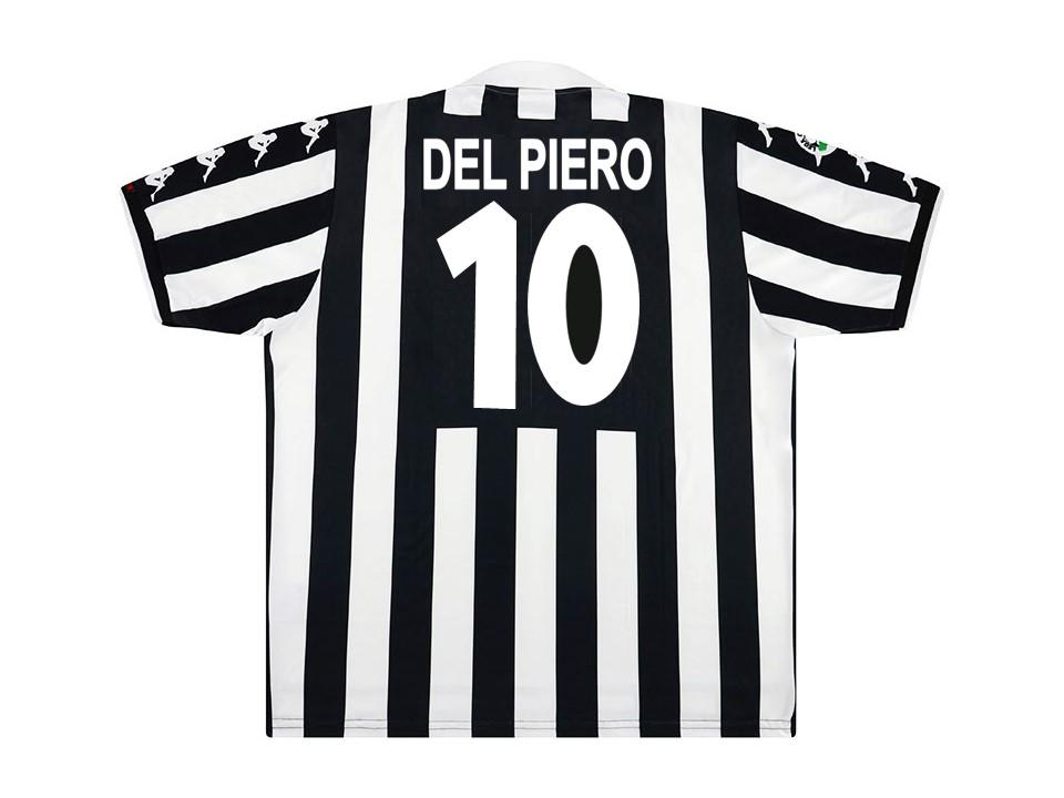 Juventus 1999 2000 Del Piero 10 Short Sleeve Home Football Shirt Soccer Jersey