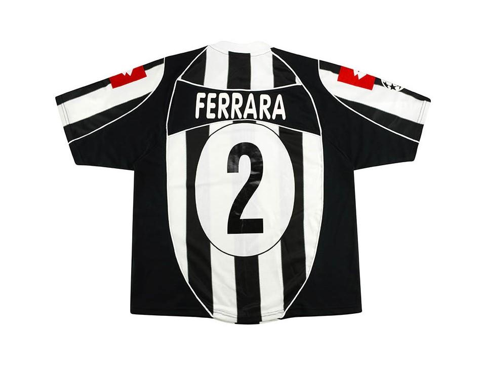 Juventus 2002 2003 Ferrara 2 Home Football Shirt Soccer Jersey