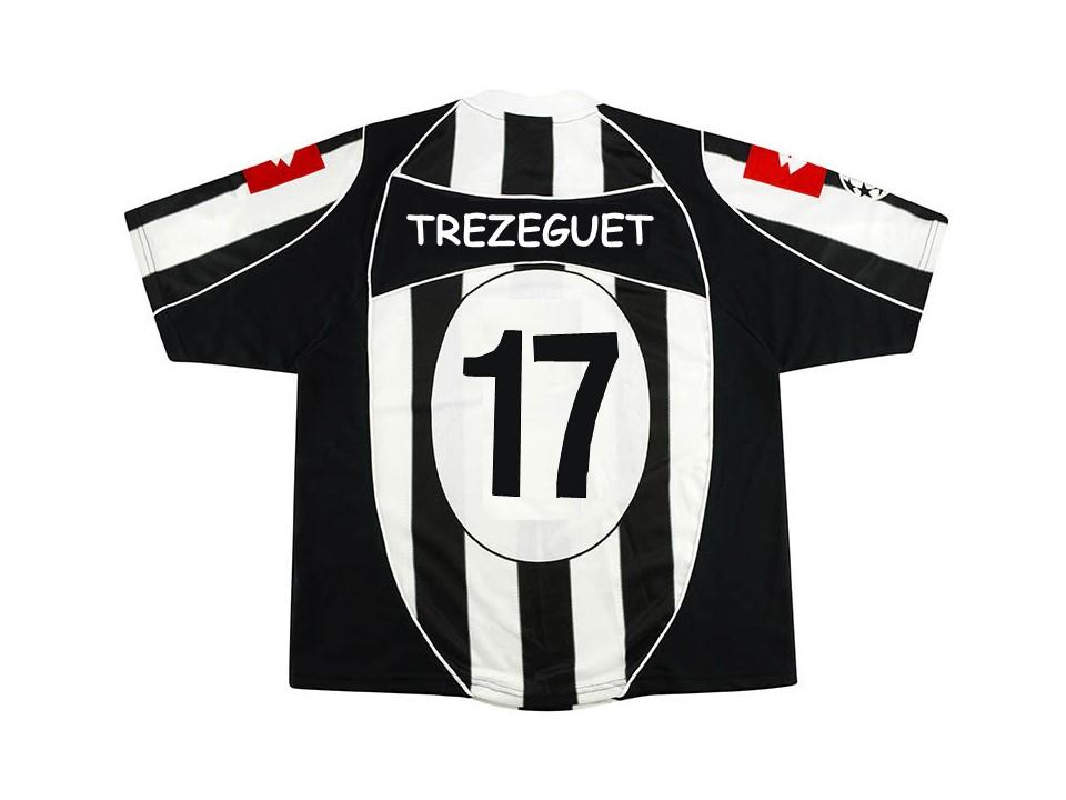 Juventus 2002 2003 Trezeguet 17 Home Football Shirt Soccer Jersey