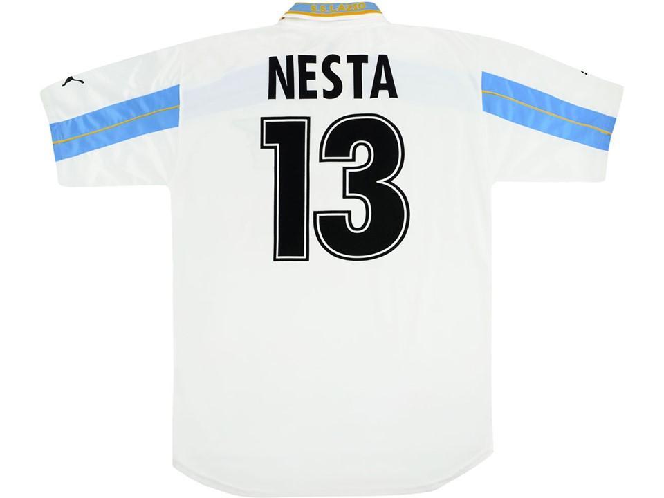 Lazio 2000 2001 Nesta 13 Home Football Shirt Soccer Jersey