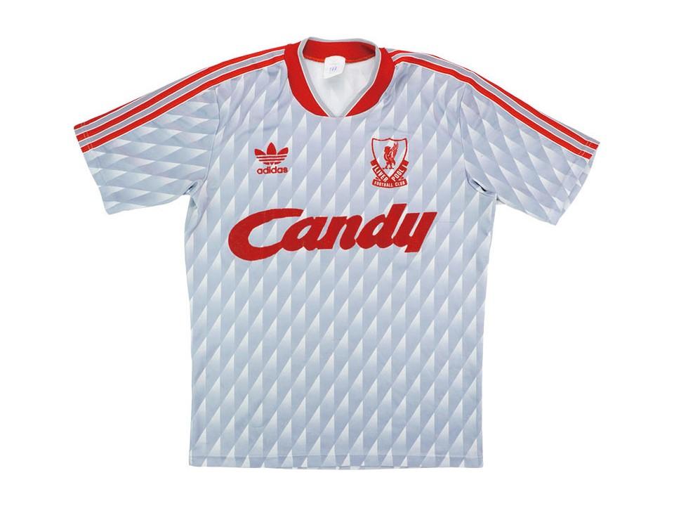 Liverpool 1989 1990 Away Football Shirt Soccer Jersey