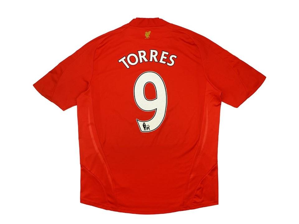 Liverpool 2008 2010 Torres 9 Home Football Shirt Soccer Jersey