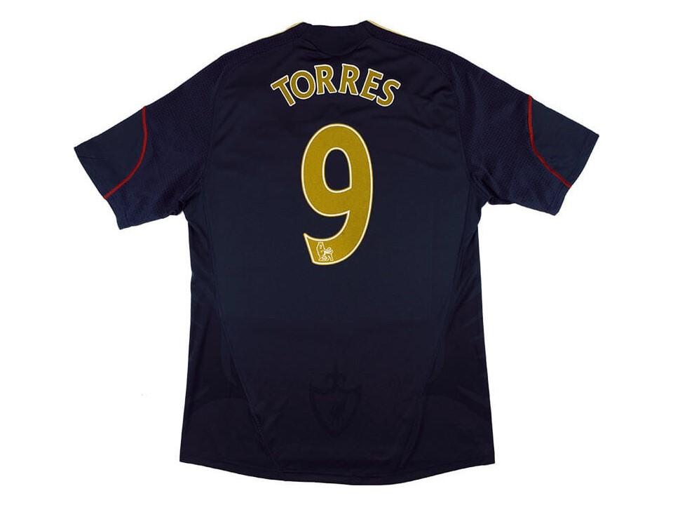 Liverpool 2009 2010 Torres 9 Away Football Shirt Soccer Jersey