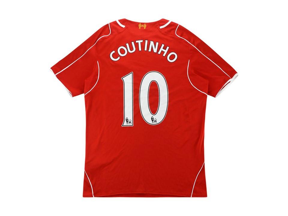 Liverpool 2014 2015 Coutinho 10 Home Jersey