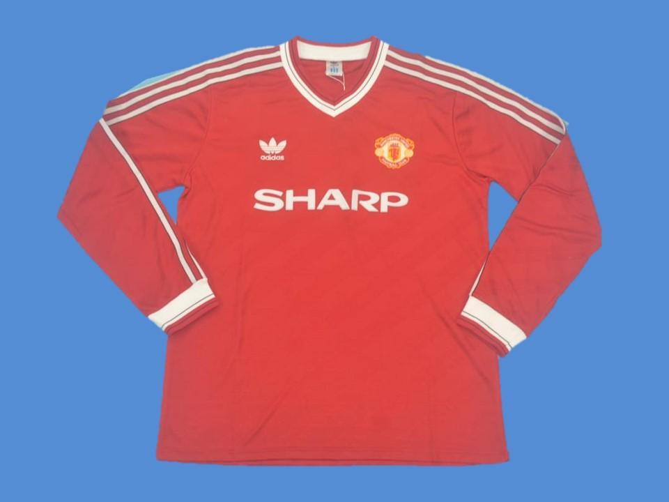 Manchester United 1986 1988 Home Jersey Long Sleeve