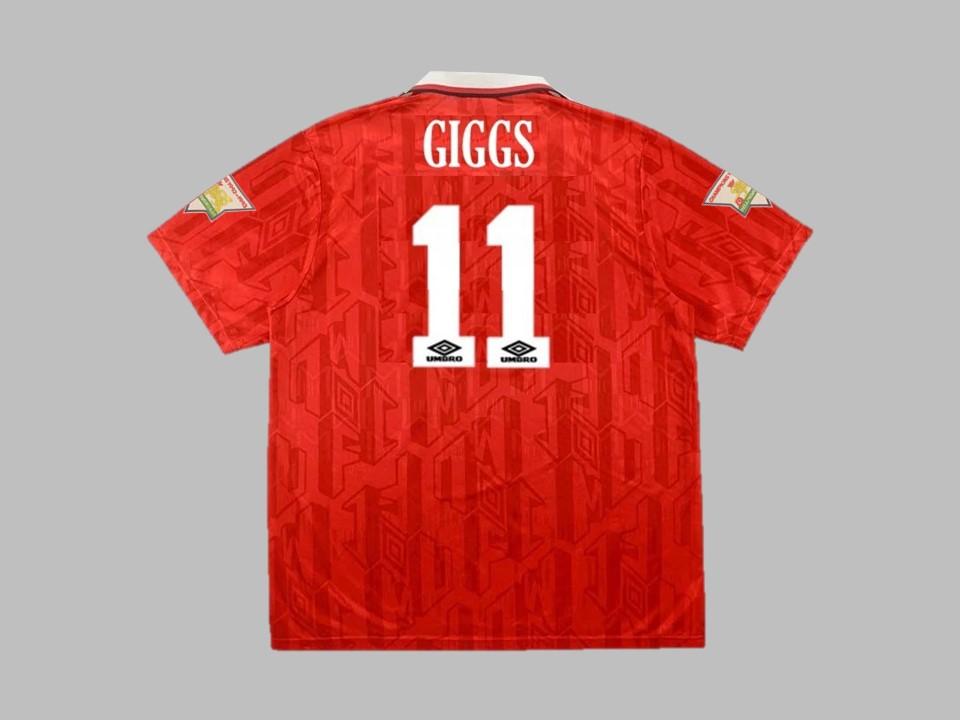 Manchester United 1994 Giggs 11 Home Shirt