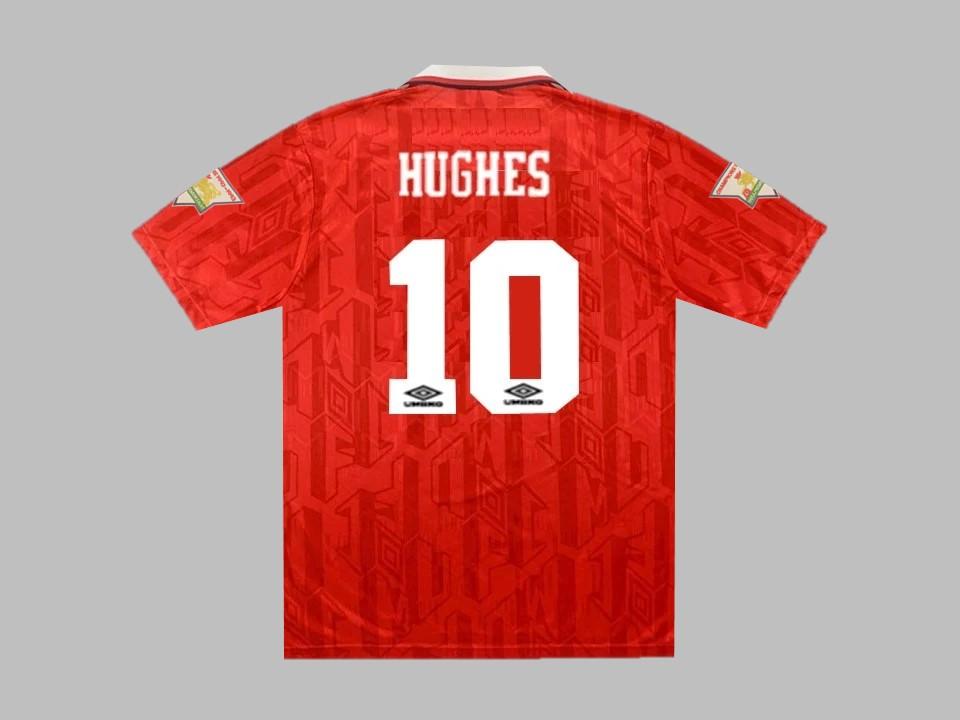 Manchester United 1994 Hughes 10 Home Shirt