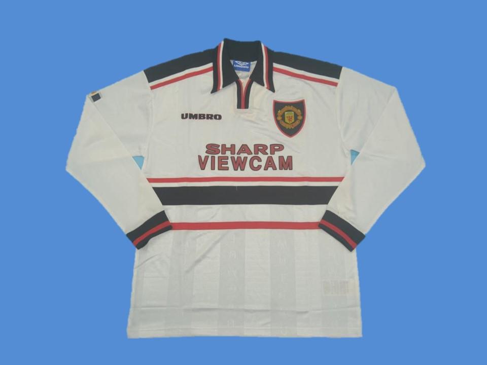 Manchester United 1998 1999 Away Jersey Long Sleeve