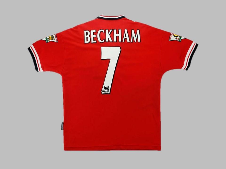 Manchester United 1998 1999 Beckham 7 Home Shirt