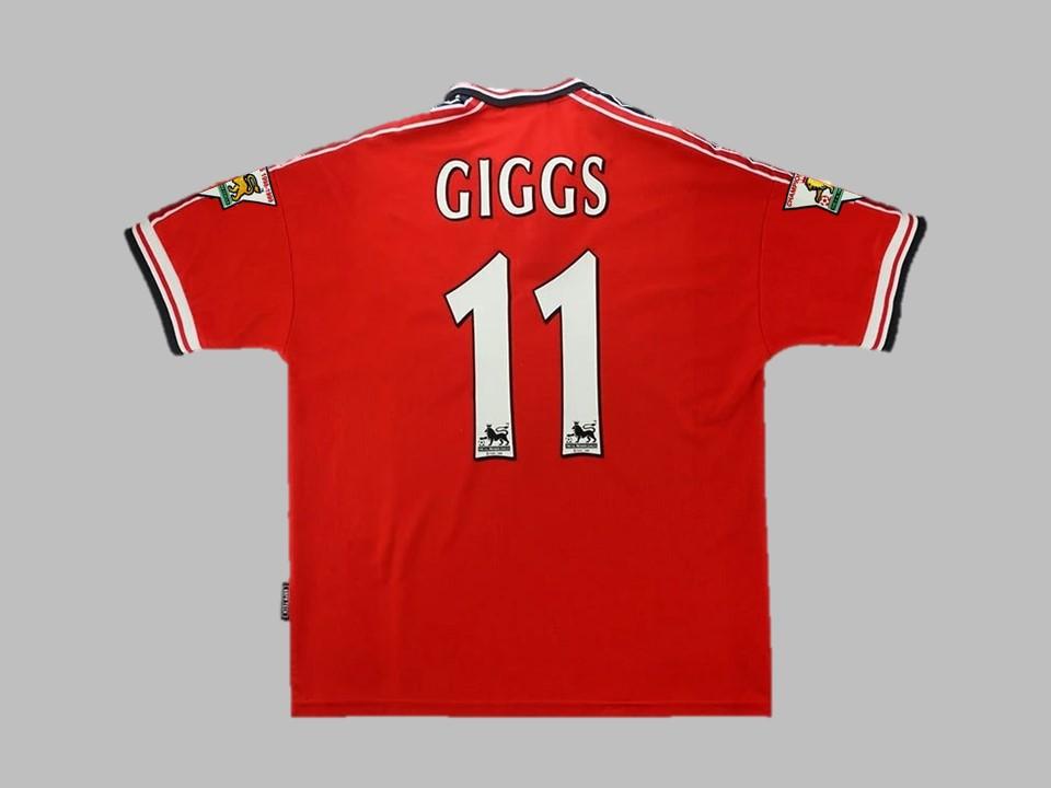 Manchester United 1998 1999 Giggs 11 Home Shirt