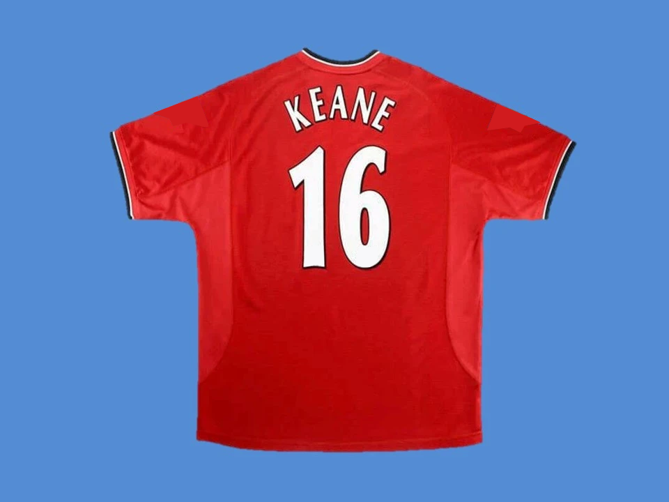 Manchester United 2000 2002 Keane 16 Home Jersey