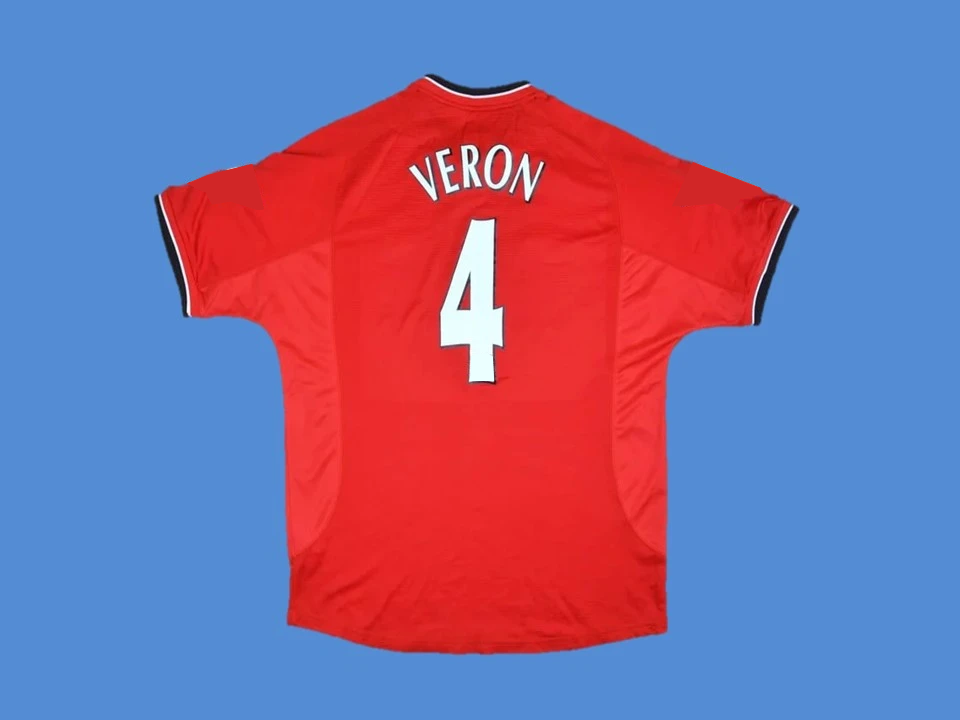 Manchester United 2000 2002 Veron 4 Home Jersey