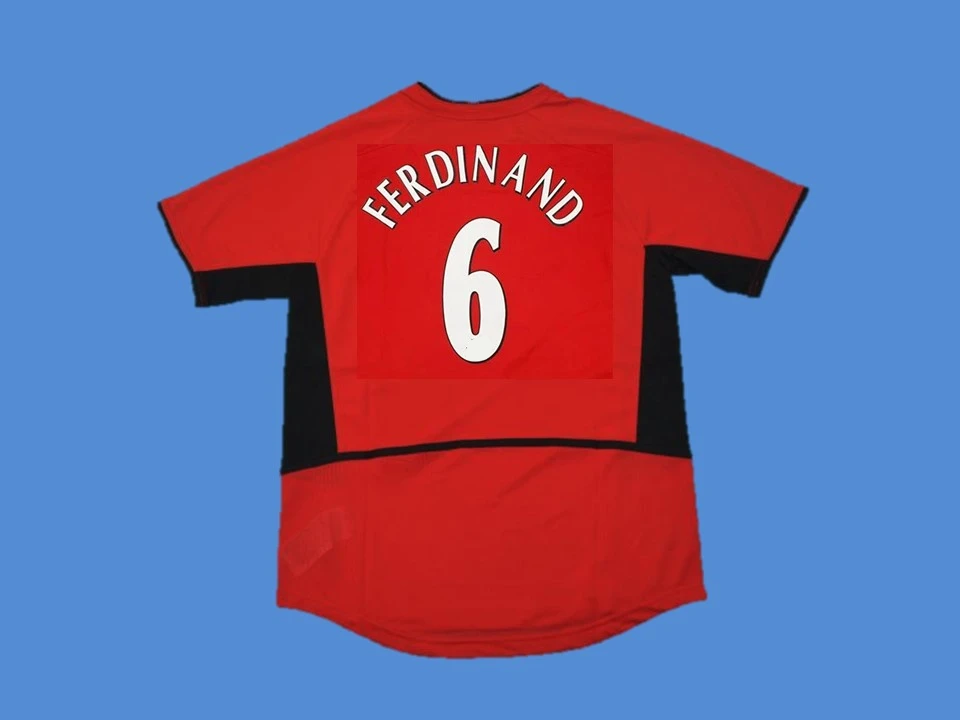 Manchester United 2002 2003 Ferdinand 6 Home Jersey