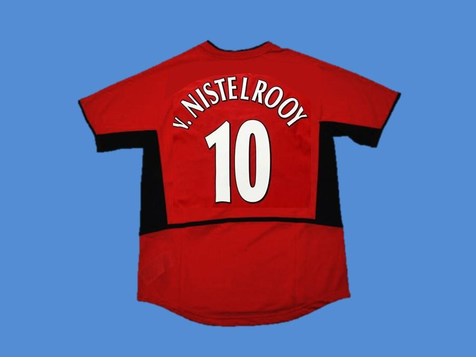 Manchester United 2002 2003 V. Nistelrooy 10 Home Jersey