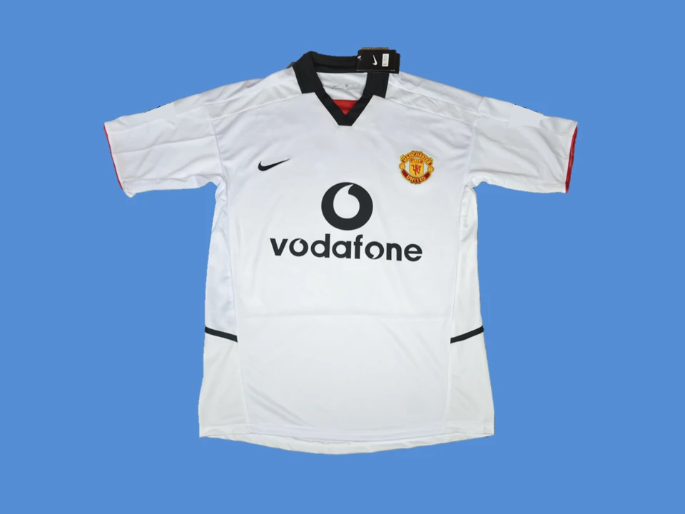 Manchester United 2003 2004 Away White Jersey
