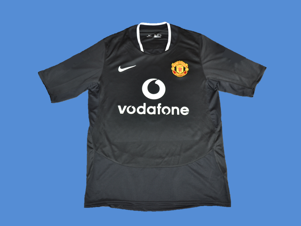 Manchester United 2003 2005 Away Black Jersey