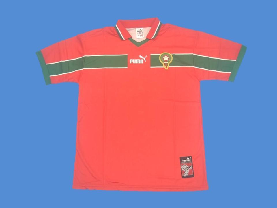Morocco 1998 World Cup Red Jersey