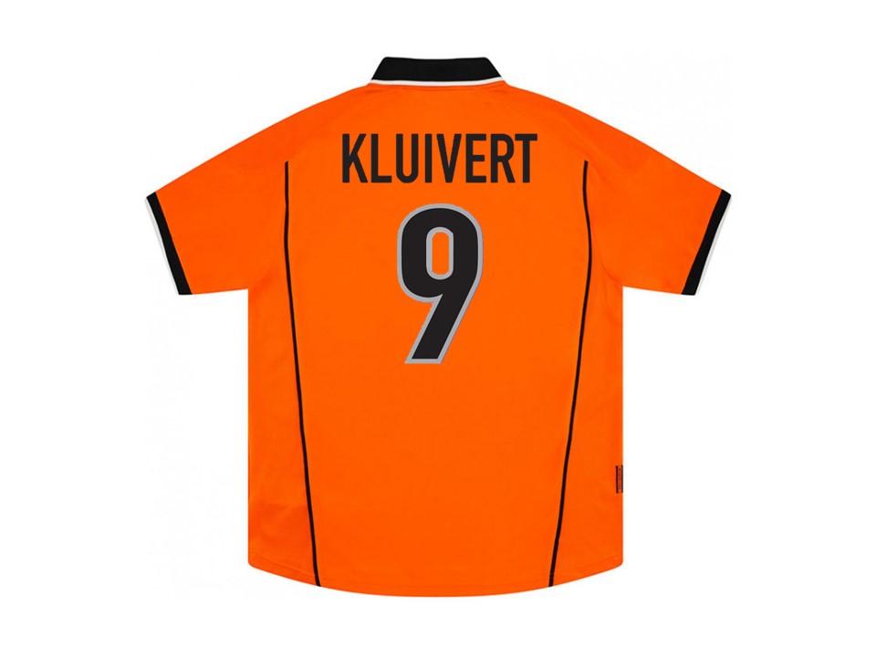 Netherlands Holland 1998 Kluivert 9 World Cup Home Football Shirt Soccer Jersey